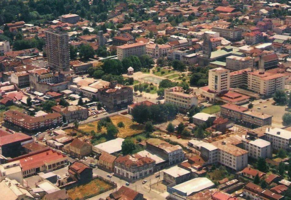 Vista aérea de Osorno en 1989