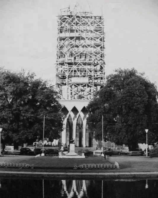 Construcción de la catedral de Osorno 1980