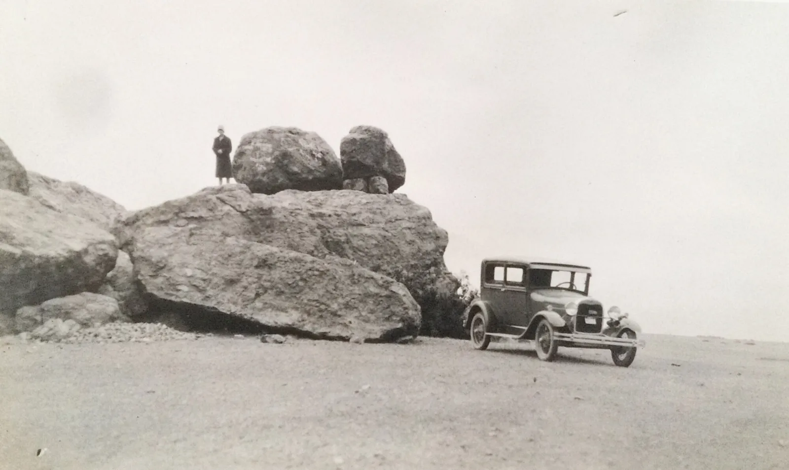 Automóvil en Meseta Jahuel, 1918