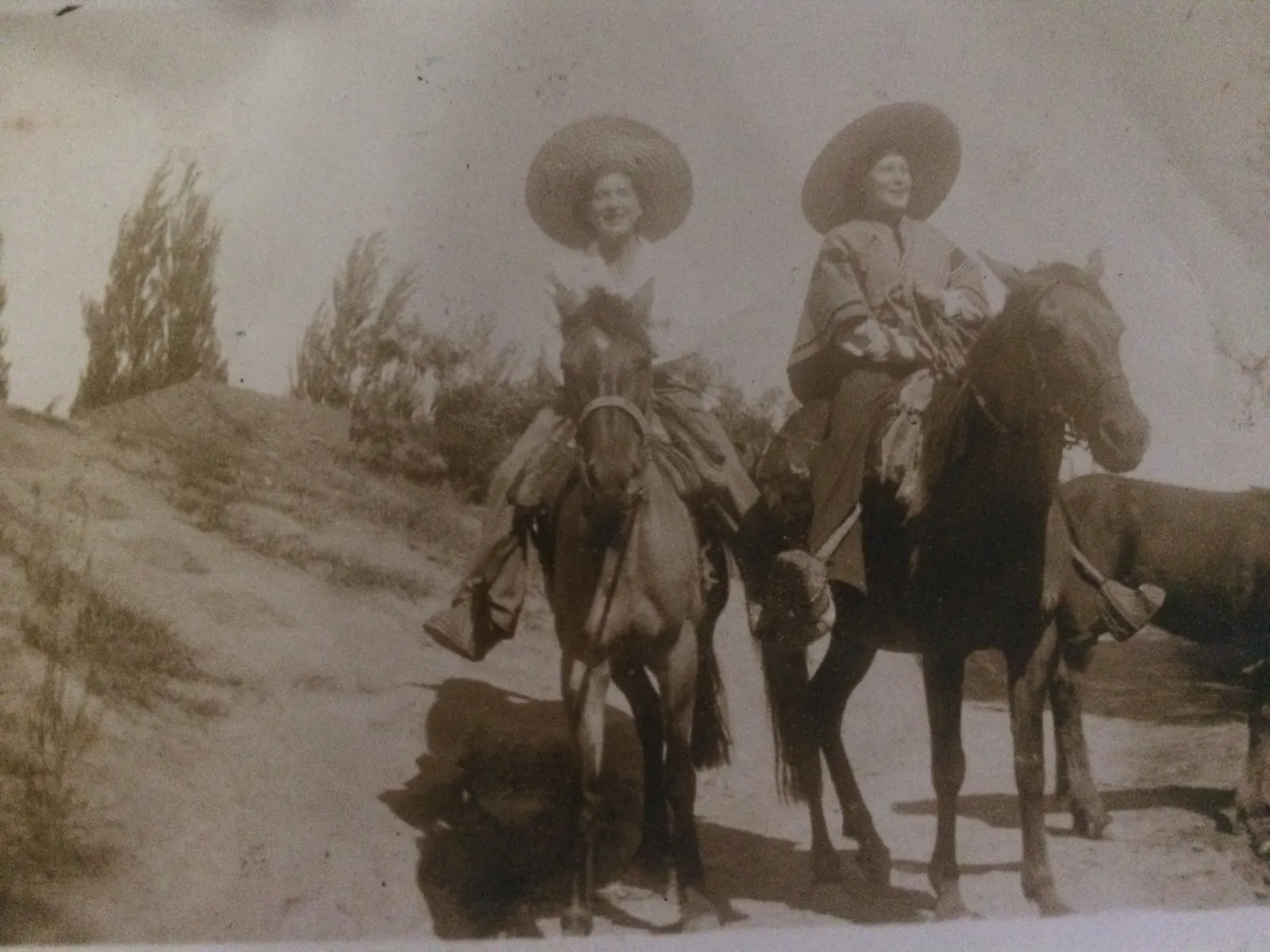 Paseo a caballo en Rapel, años 50s
