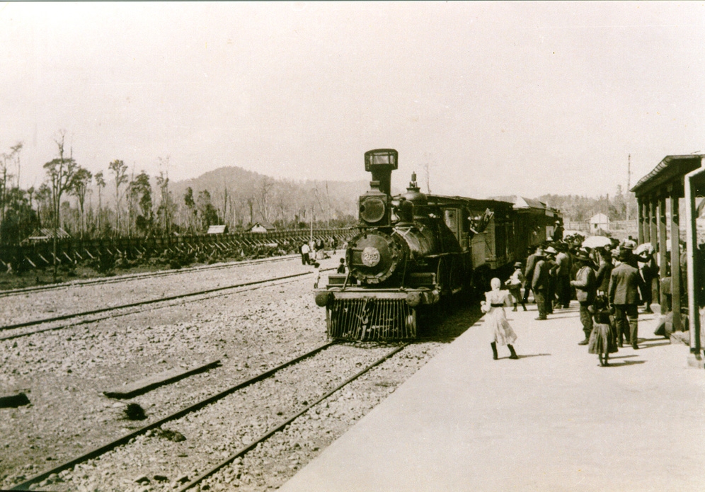 Estación FFCC Quilpué en 1888