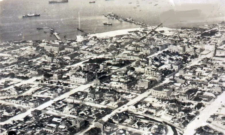 Punta arenas desde el aire en 1937