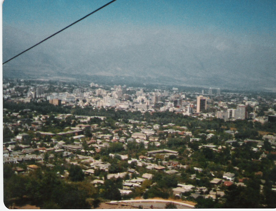 Santiago desde el teleférico del Cerro San Cristóbal