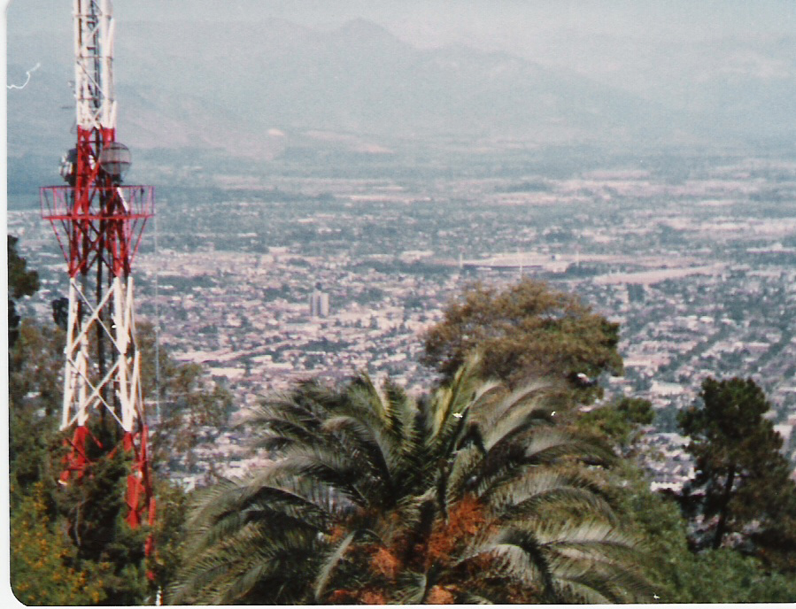 Providencia desde l Cerro San Cristóbal en 1981