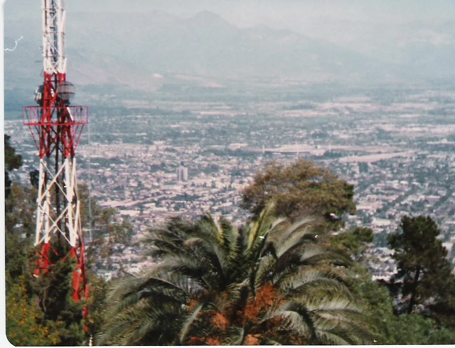Providencia desde l Cerro San Cristóbal en 1981