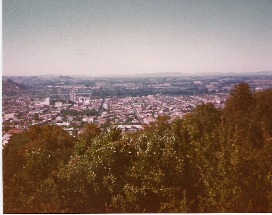 Temuco desde Cerro Ñielol en 1982