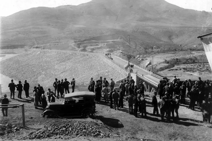Inauguración del Embalse Recoleta en 1934