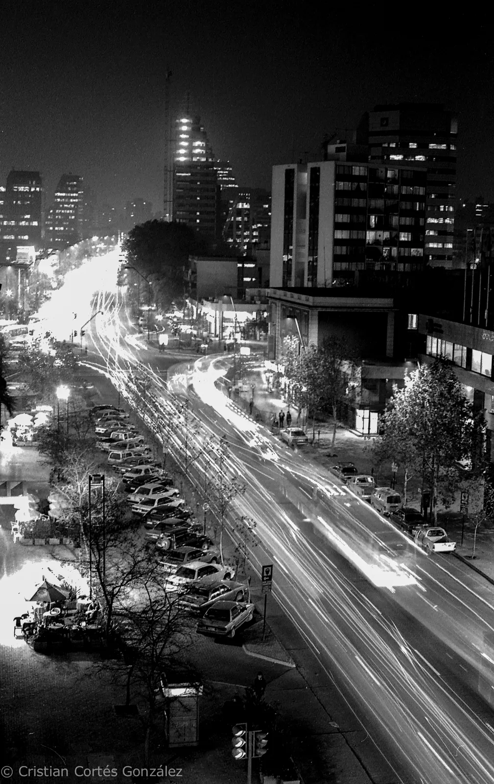 Vista hacia avenida Apoquindo en 1994