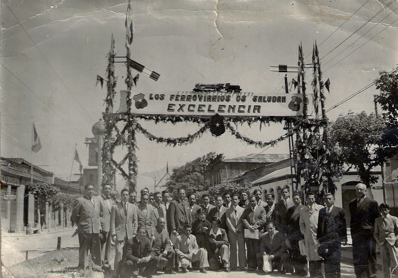 Ferroviarios en San Fernando, 1950