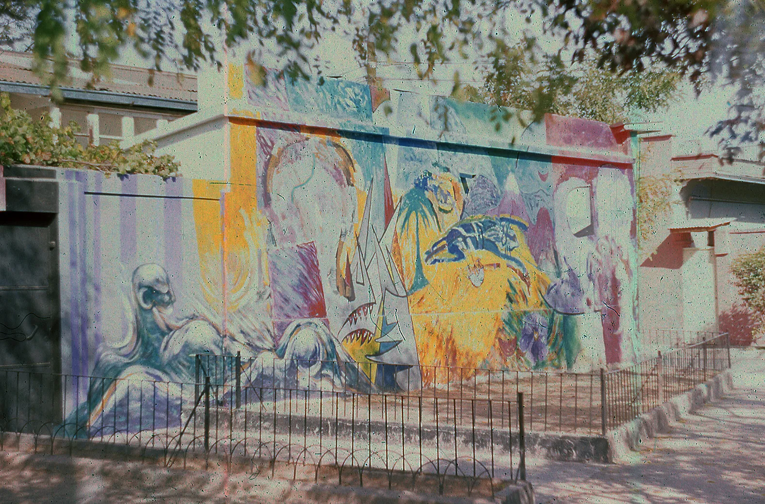 Mural Barrio bellavista en 1989