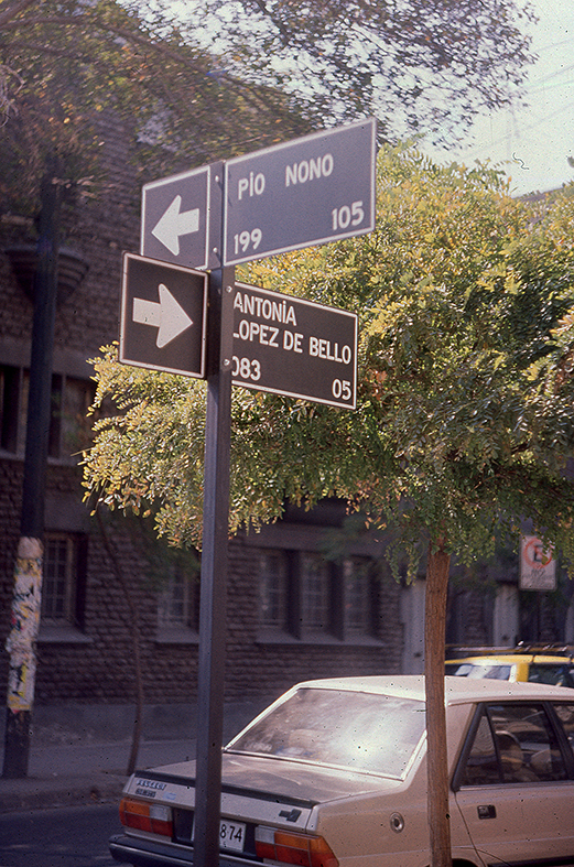 Esquina en Barrio Bellavista, 1989