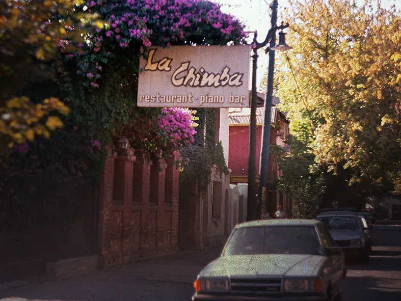 Restorán "La Chimba" en Barrio Bellavista, 1989