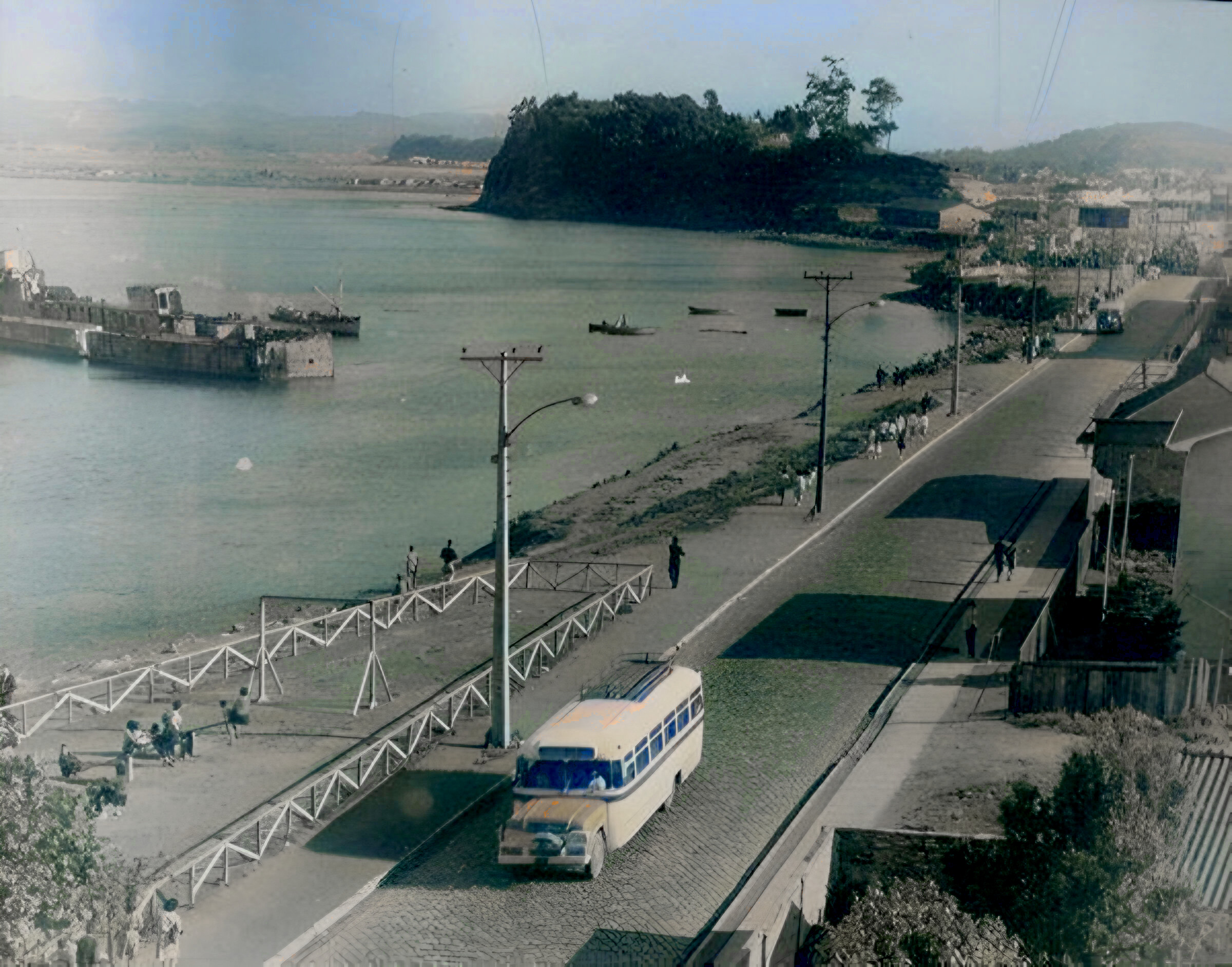 Avenida Blanco Encalada, Talcahuano en 1955