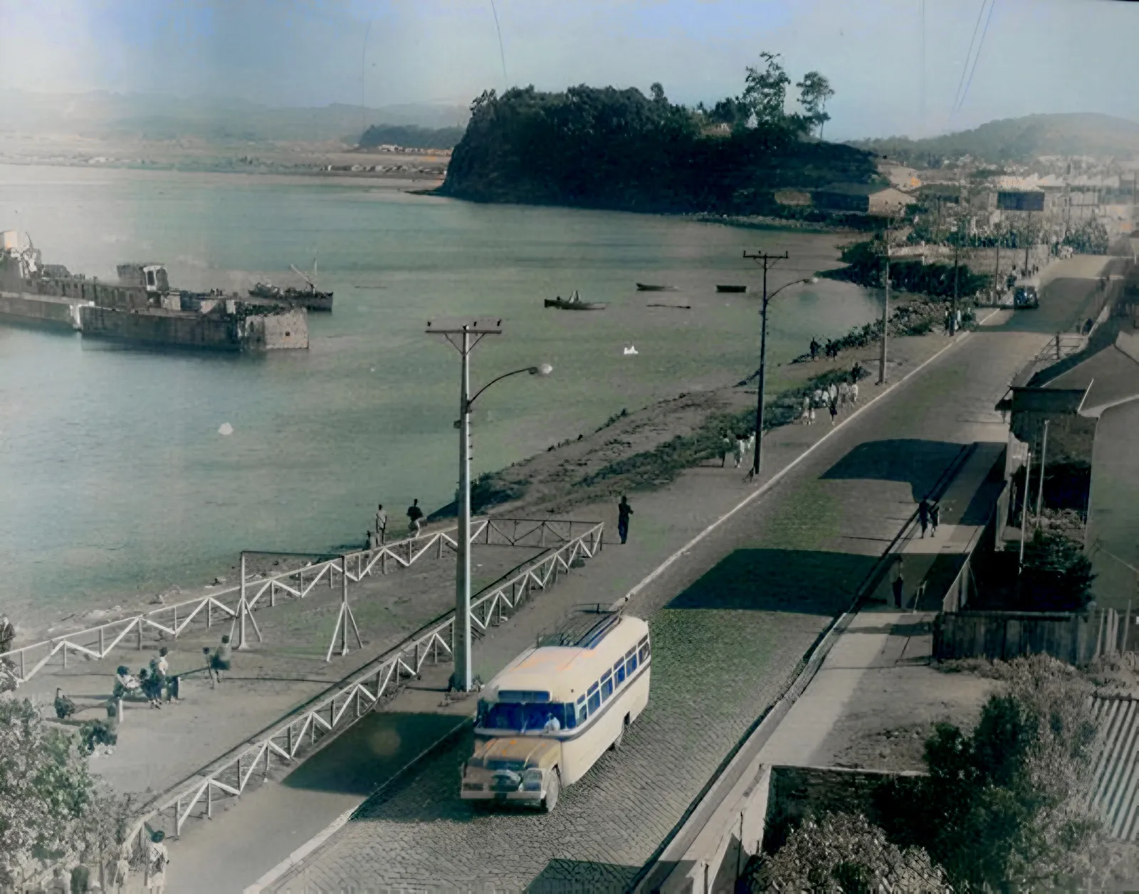 Avenida Blanco Encalada, Talcahuano en 1955