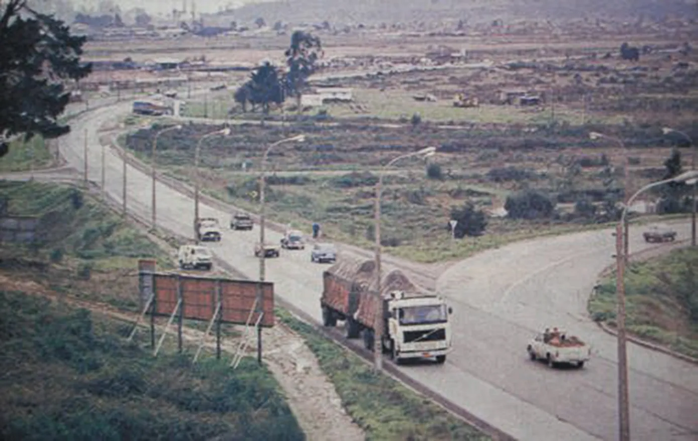 Autopista Concepción-Talcahuano en 1985