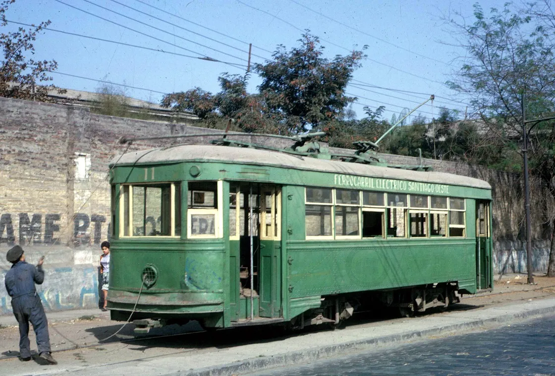 Tranvía N°11 del Ferrocarril Eléctrico Santiago Oeste, 1964