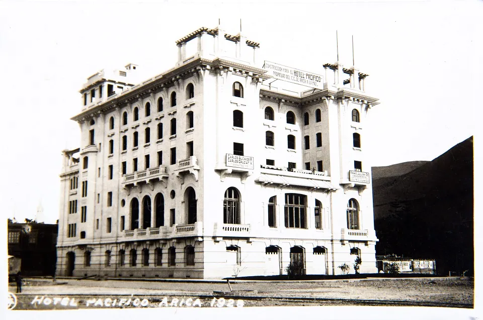 Hotel Pacífico de Arica en 1928