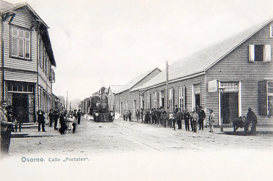 Calle Portales de Osorno en 1911