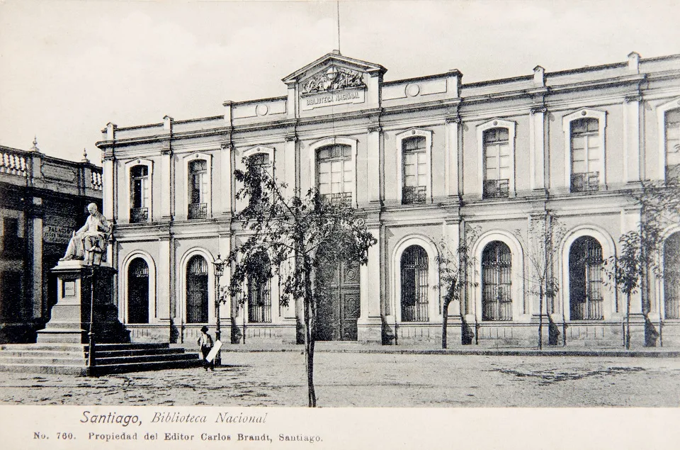 Antigua Biblioteca Nacional de Chile, Santiago, ca. 1890