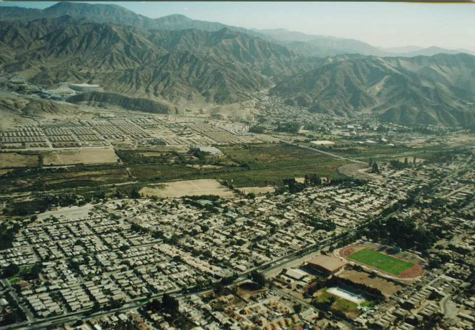 Vista aérea de Copiapó, 1998