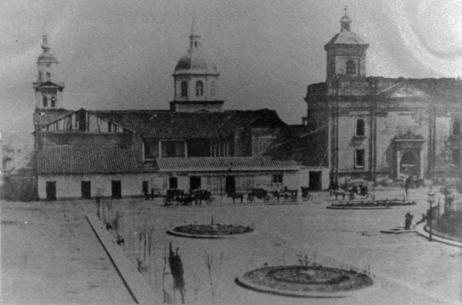 Plaza de Armas de santiago en 1860