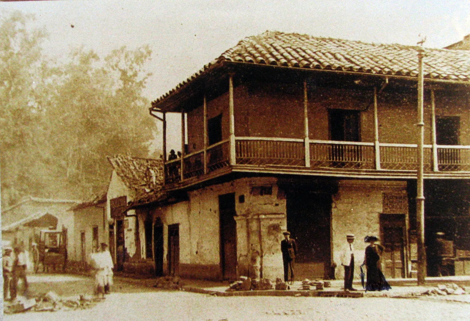 Calle Victoria Subercaseaux de Santiago en 1987