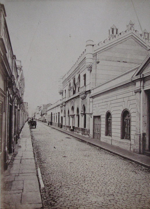 Santiago, calle La Compañía 1900