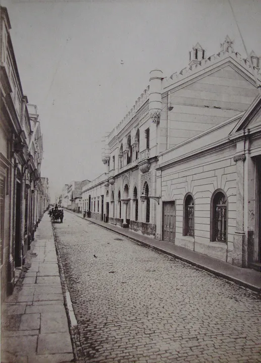 Santiago, calle La Compañía 1900
