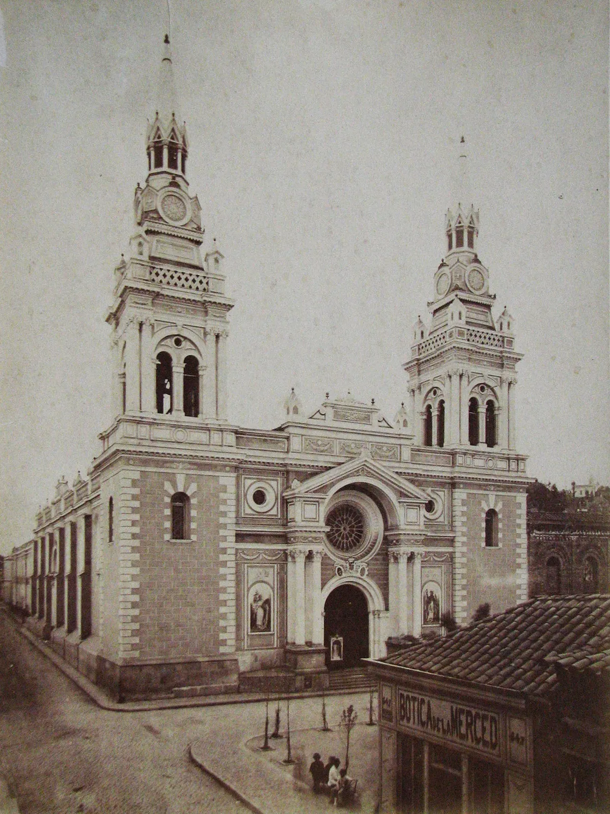 Iglesia de La Merced en 1880