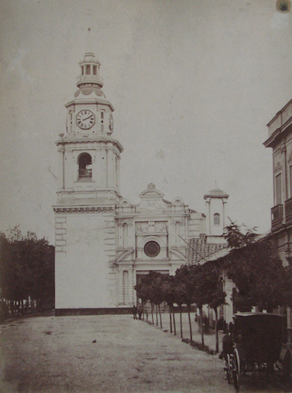 Santiago, Iglesia de San Francisco en 1890