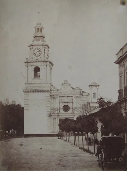 Santiago, Iglesia de San Francisco en 1890