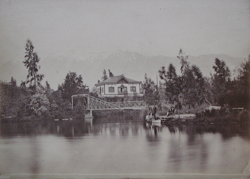 Laguna del Parque Cousiño en 1880