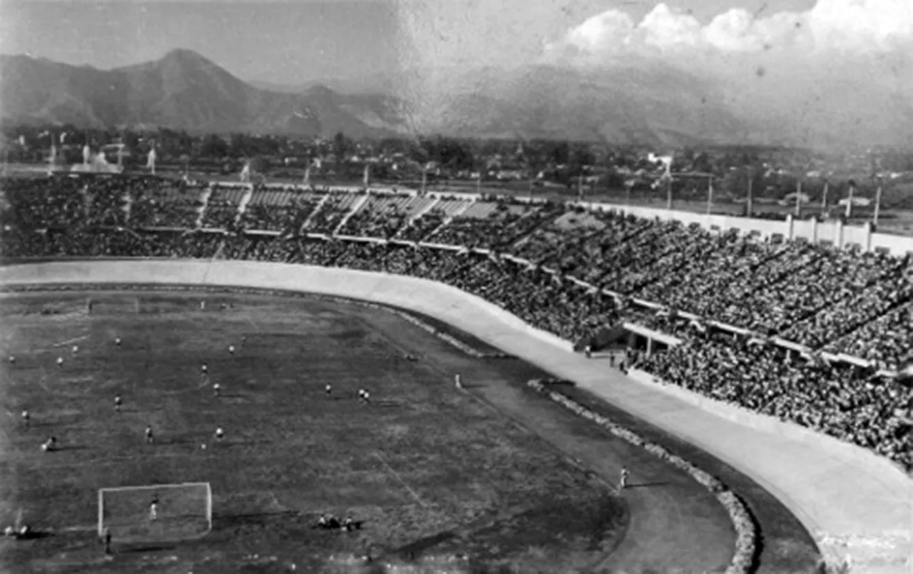 Estadio Nacional en 1958