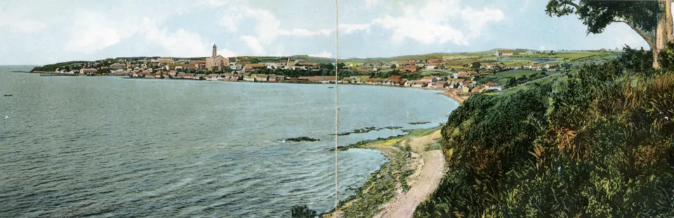Vista panorámica de Ancud en 1910