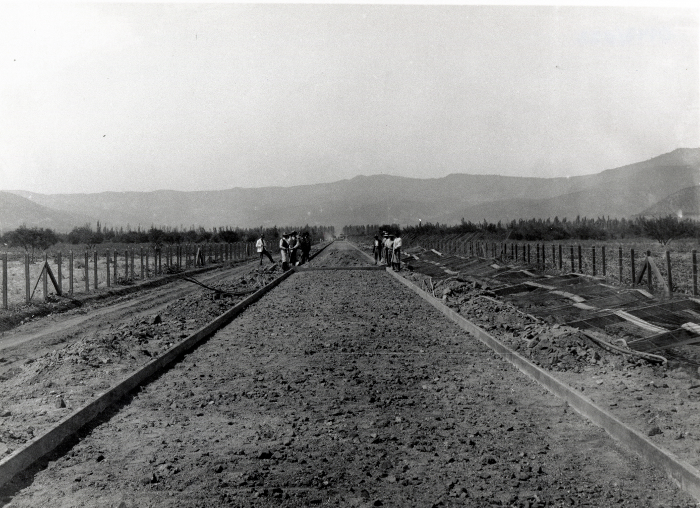 Construcción de camino ca. 1915
