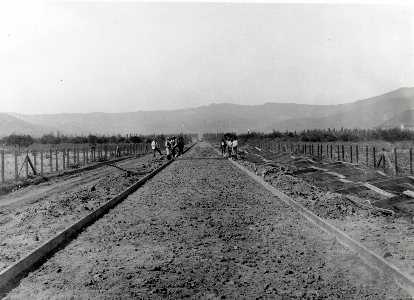 Construcción de camino ca. 1915