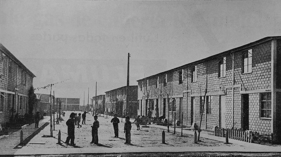 Viviendas en Lo Valledor en 1965