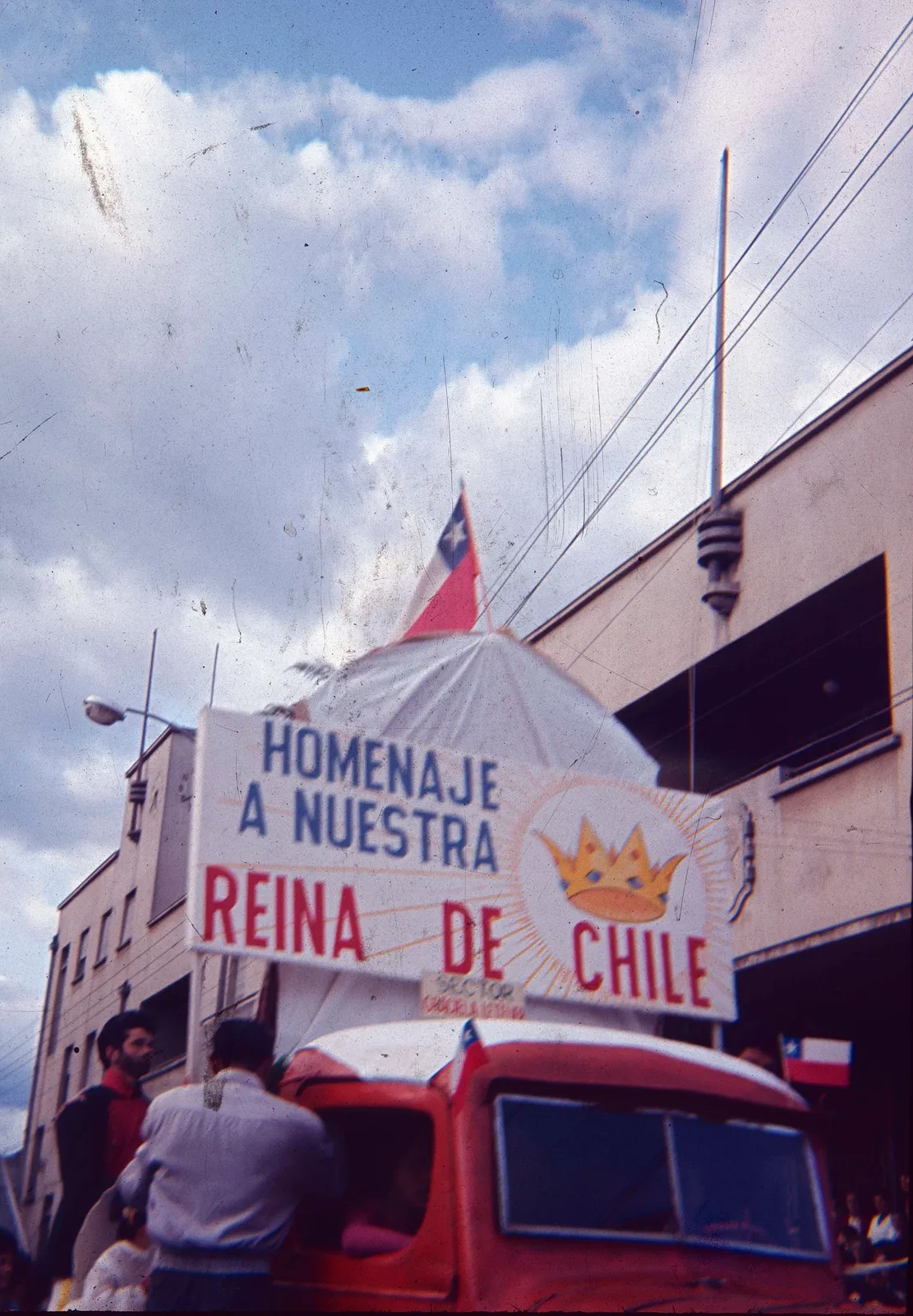Procesión en Curicó en los 60