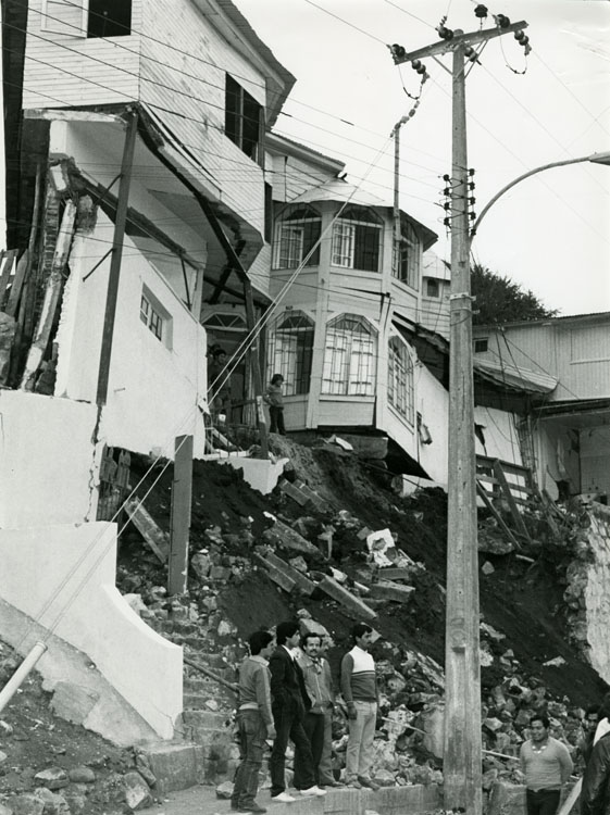 Casas de San Antonio después del terremoto de 1985