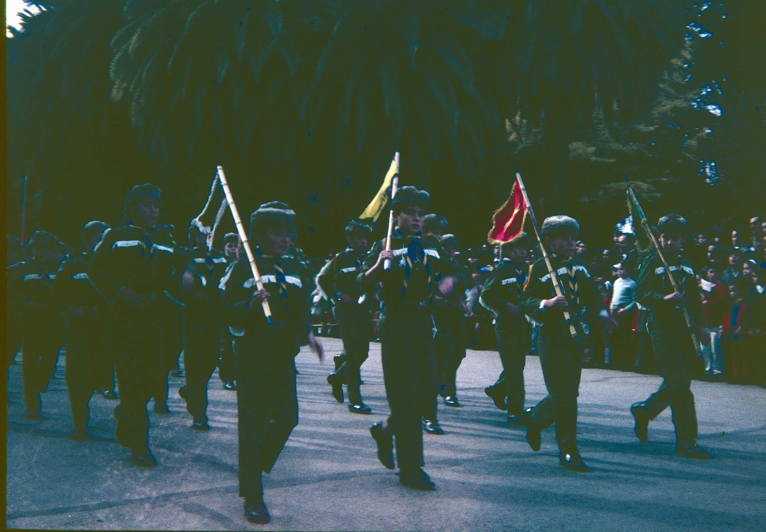 Desfile en Curicó en los 60