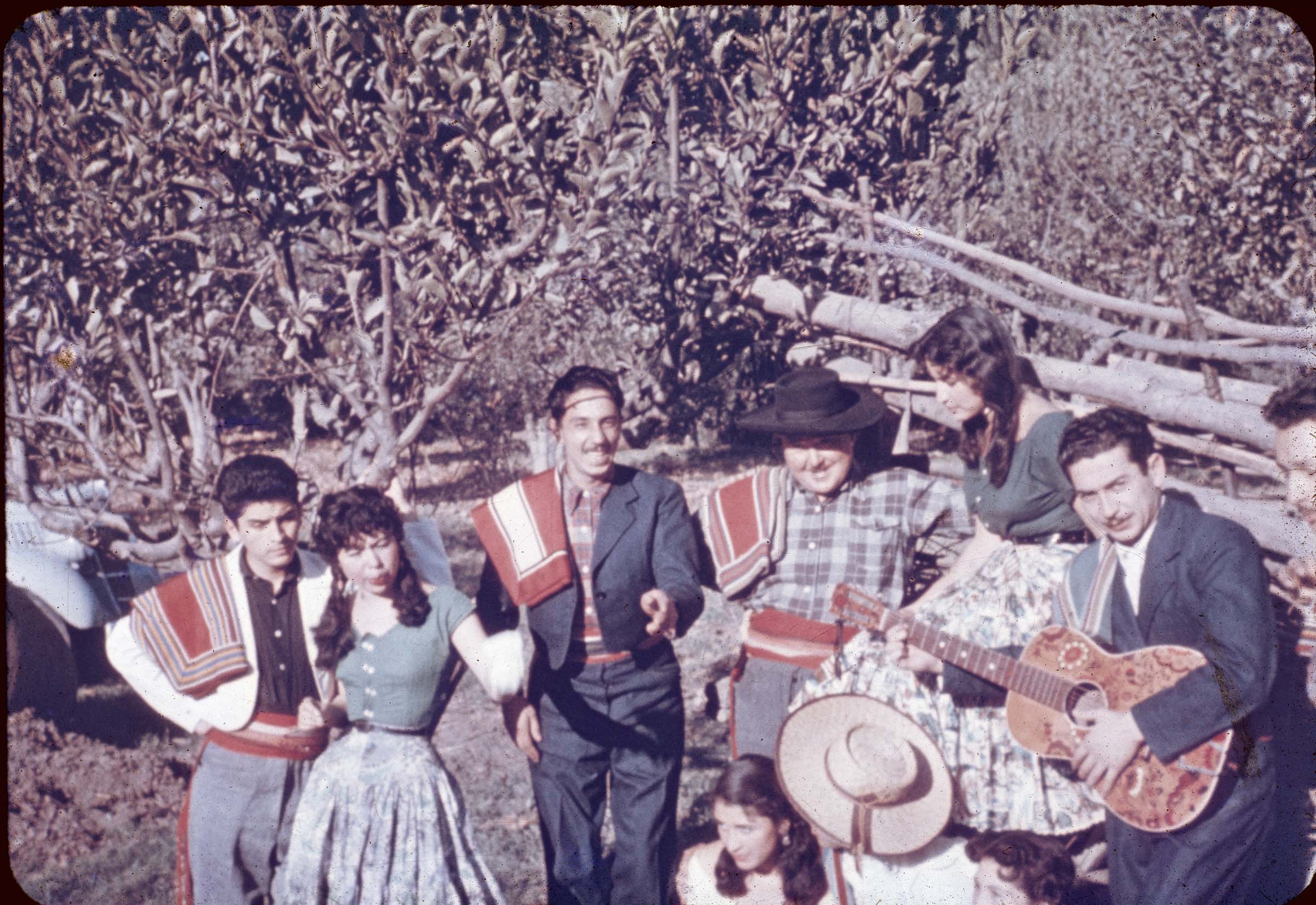 Huasos en Curicó en los 60