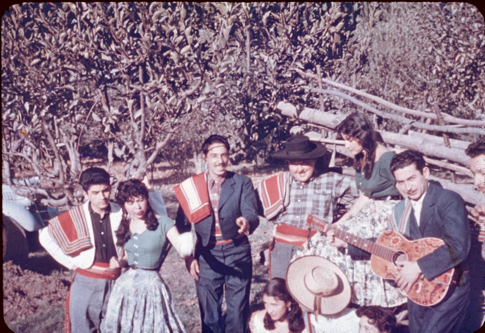 Huasos en Curicó en los 60