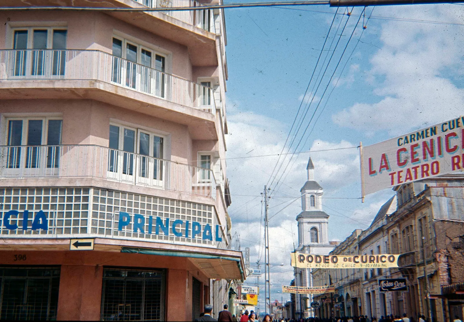 Centro de Curicó en los 60