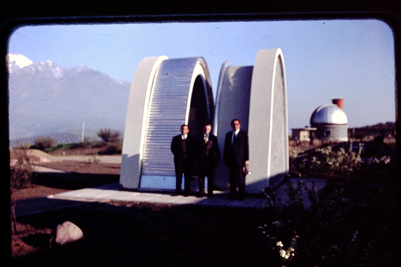 Dependencias Observatorio Cerro Calán en los 60s