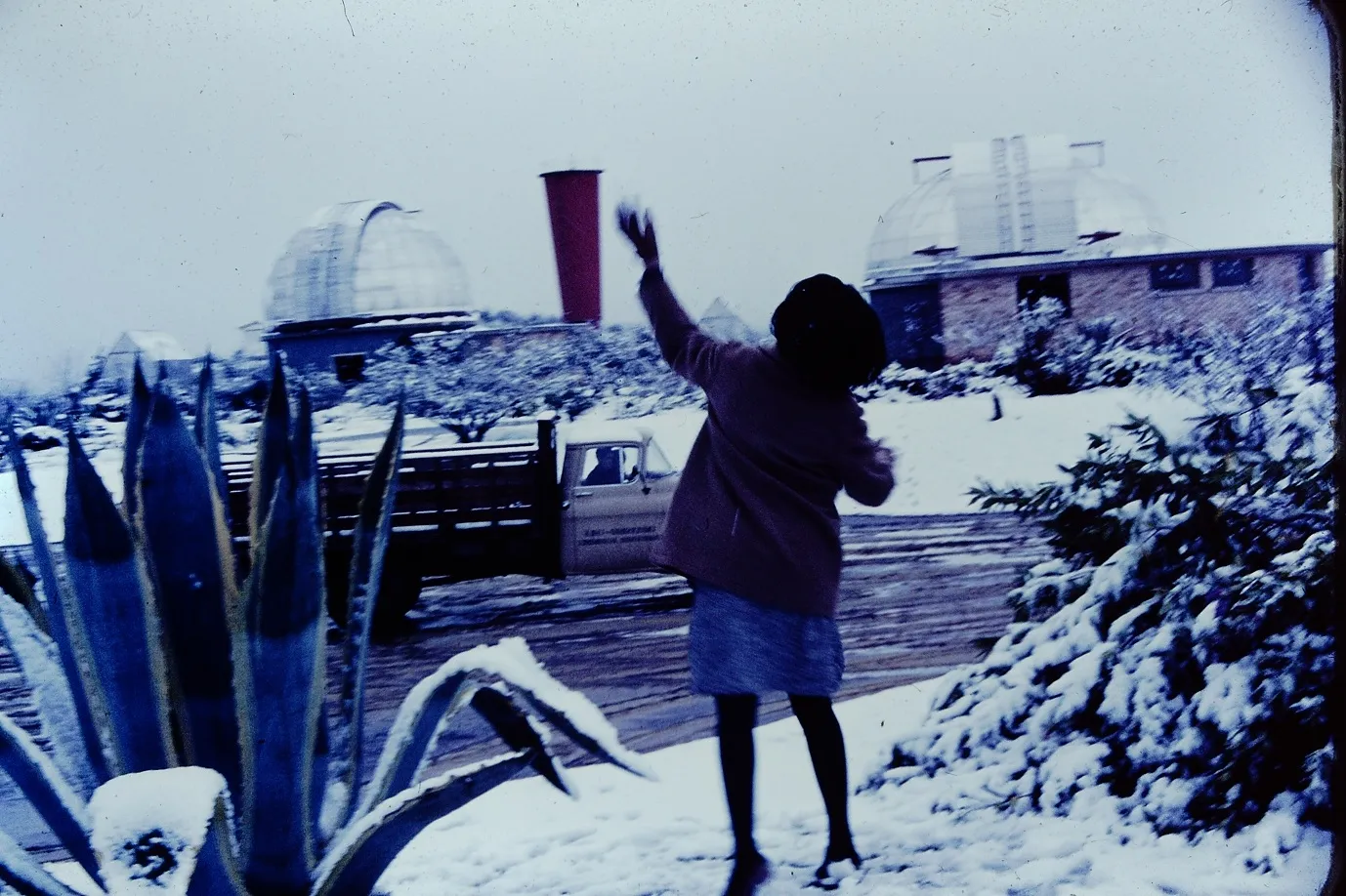 Nevada en el Observatorio Cerro Calán en los 60s