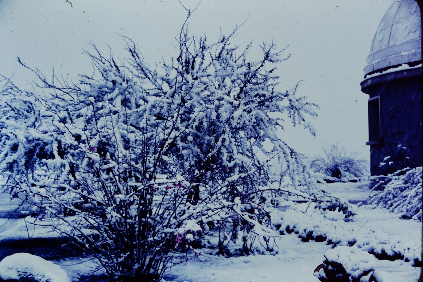 Nevada en el Observatorio Cerro Calán en los 60s