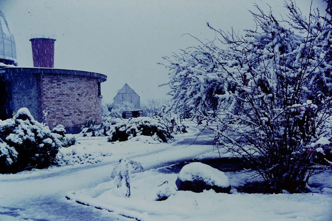 Nevada en el Observatorio Cerro Calán en los 60s