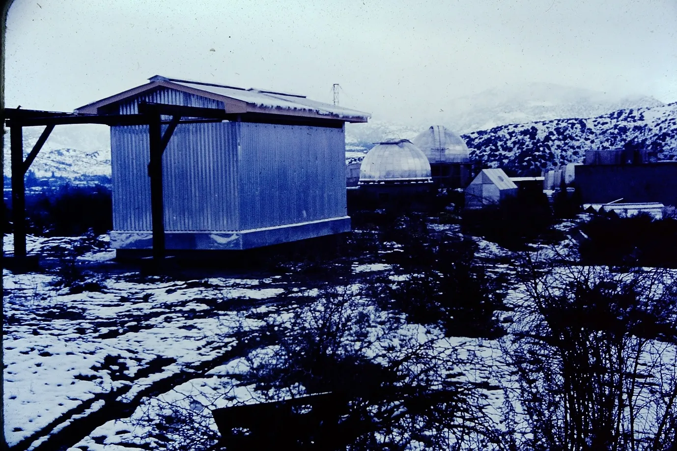 Nevada en el Observatorio Cerro Calán en los 60s