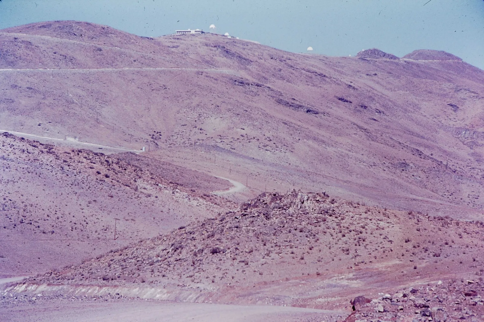 Vista al Observatorio Cerro La Silla, 70s