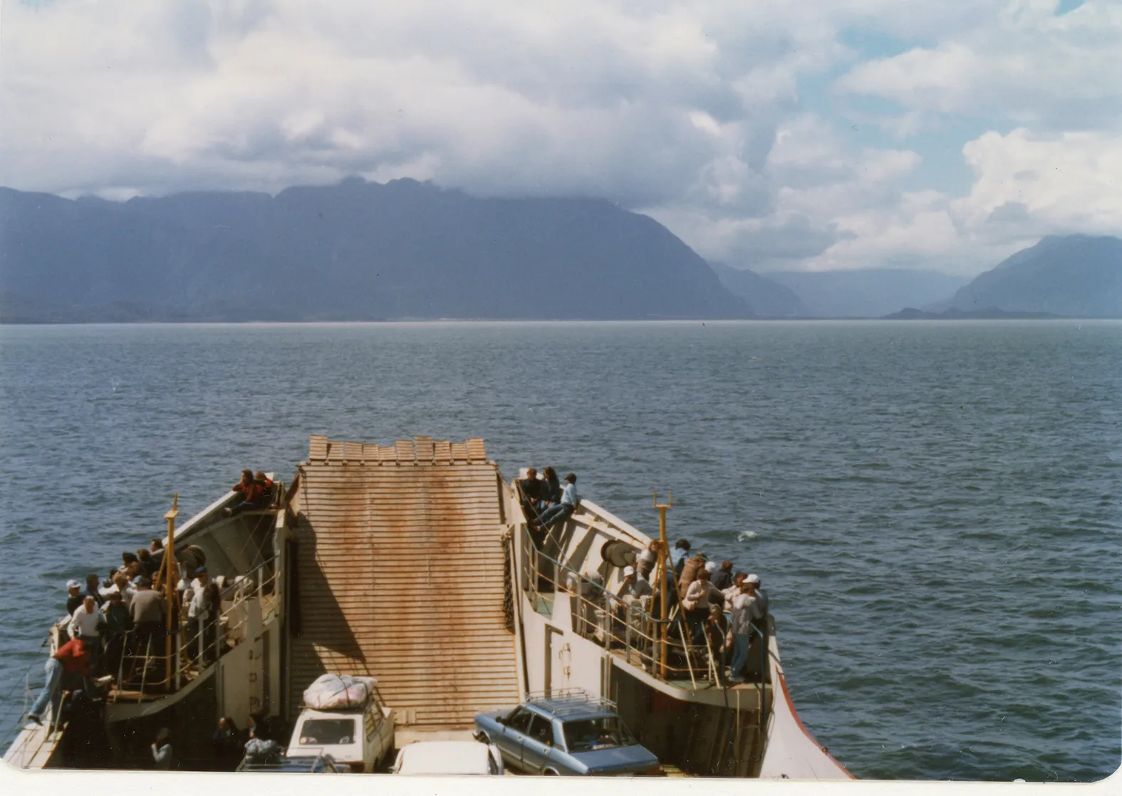 Cruce a la Carretera Austral en 1984